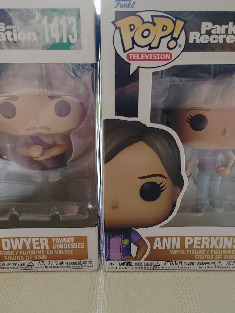 POP BNIB Parks & Recreation Bundle Figurines #1411 Ann & #1413 Andy